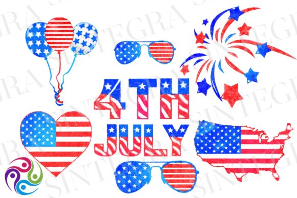 4th of July Watercolor Clipart Bundle Review: A Festive Illustration Asset for Crafters