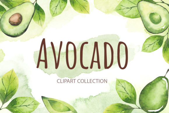Avocado Watercolor Clipart: A Fresh Addition to Your Illustrations Toolkit