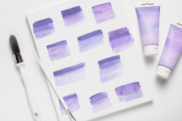 Blue Watercolor Strokes: A Versatile Illustration for Branding and Packaging