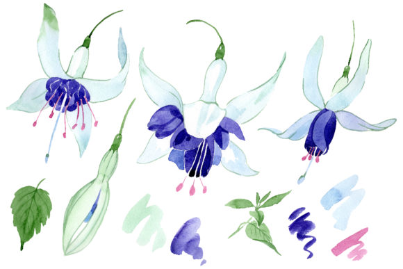 Fuchsia Watercolor Embroidery Design Review