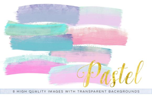 Pastel Brush Clip Art, Fairy Watercolor: A Soft Touch for Editorial Design