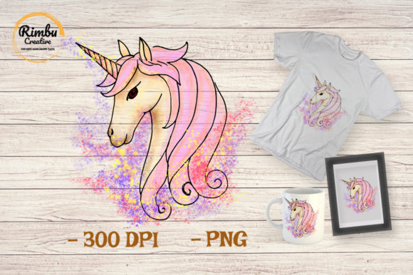 Unicorn Clipart Watercolor Cute Animal for Handmade Designs