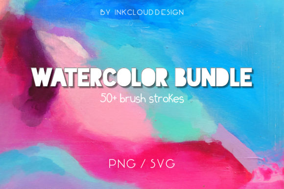Watercolor Paint Splash Bundle: A Versatile Graphic Design Asset for Handmade Creations