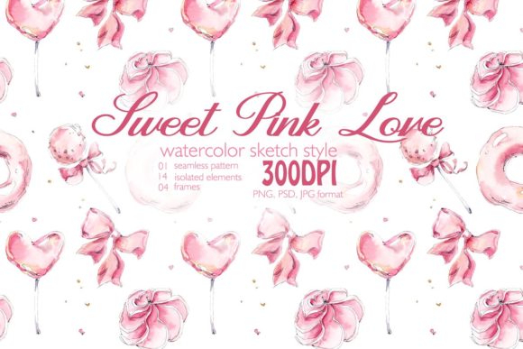 Watercolor Sweet Pink Love Embroidery Design Review